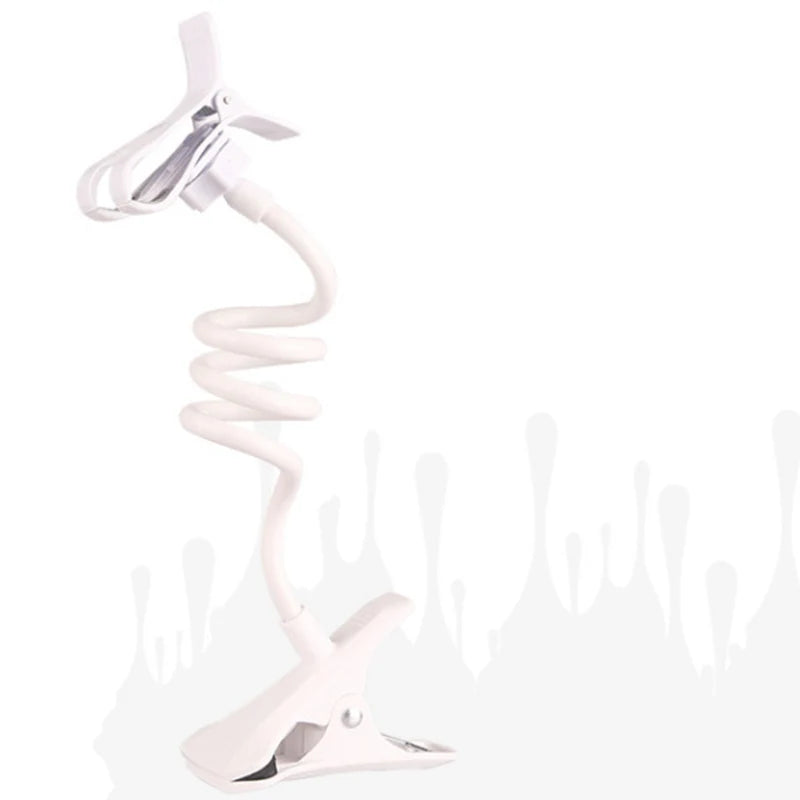 Enjoy hands-free convenience with this universal flexible lazy mobile phone holder—adjustable clip perfect for home, bed, or desktop use!