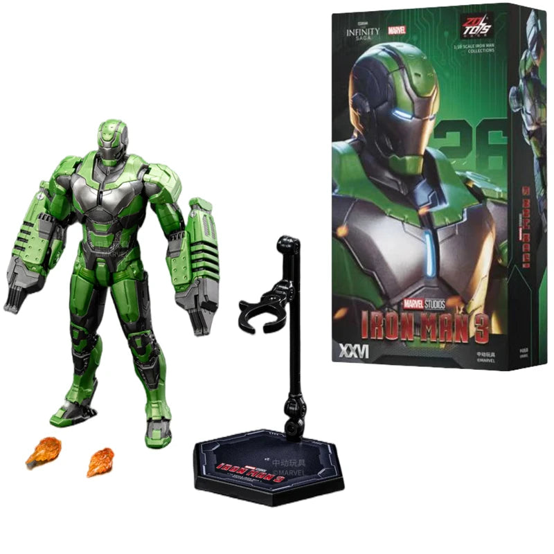 ZD Toys Iron Man MK1 MK2 MK3 MK4 MK5 MK6 MK7 MK42 MK43 MK45 MK46 War Machine Movie Action Figure 7 Inches Adult Collectible Toys