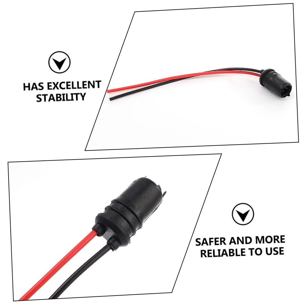 T10 W5W Car Wedge Light Bulb Socket Connector Holder Extension LED Lamp Bulb Base Holder Replacement Car Parts 6/1pcs