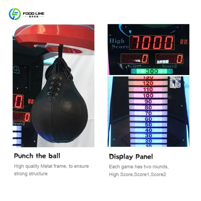 Customized Boxing Arcade Machine Electronic Boxing Device Sports Workouts Amazing Profit Production