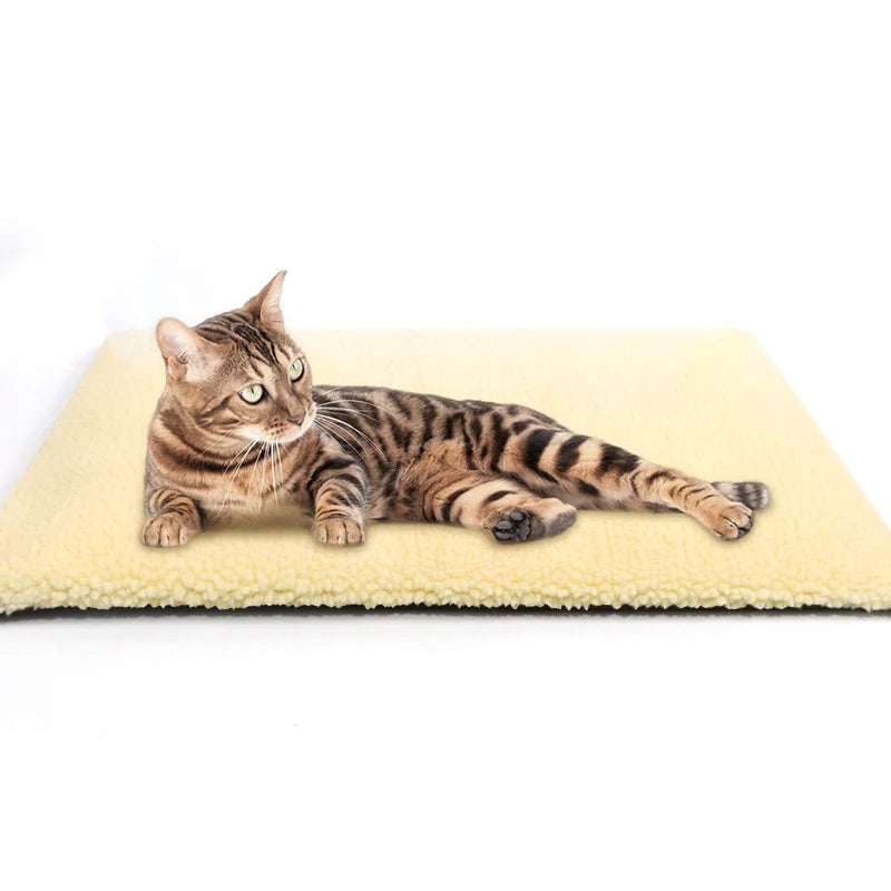 Pets Thermal Pad; Washable Self-Heating Cushion; Body Heat Reflective Warm Mat for Cats and Dogs