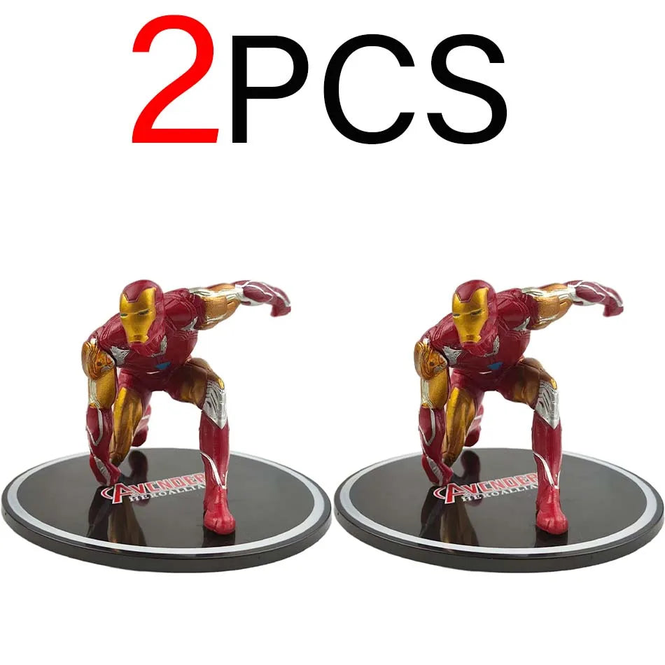 New Hot Marvels Comics IronMans Spidermans Venoms Handmade Model PVC Material Animations Decoration Children's Birthday Gifts