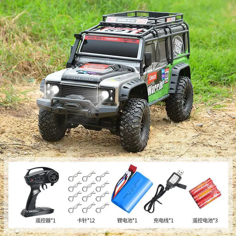Huangbo 1:10 Full Scale Four-Wheel Drive Off-Road Climbing Vehicle Rc Remote Control Car Model Toy High-End Boy Birthday Gift