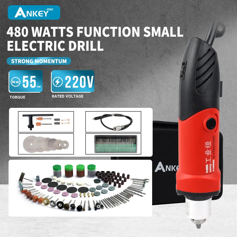 Electric Drill Engraving Pen Grinder Mini Drill Power Tools DIY Drill 480W Engraver Dremel Electric Rotary Tool Grinding Machine