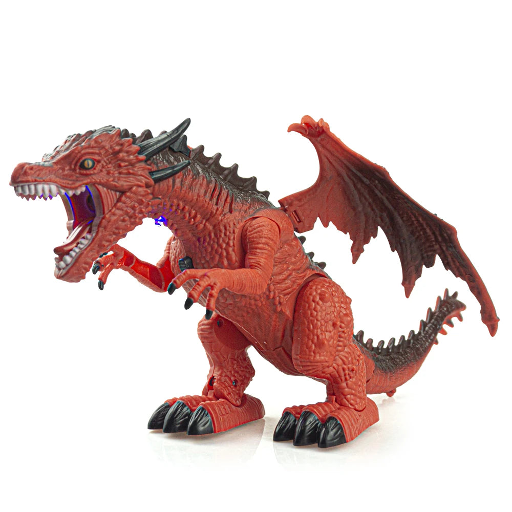 RC Animal Toy Remote Control Dinosaur Tyrannosaurus Spray Fire Sounds Music LED Light Kid Toys for Boys Children Christmas Gifts