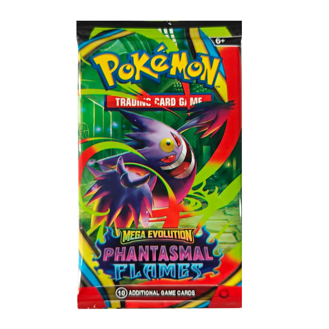 Pokemon TCG Mega Evolution Phantasmal Flames Trading Card Gengar Heracross Lopunny Charizard X Anime Collectible Collection Gift