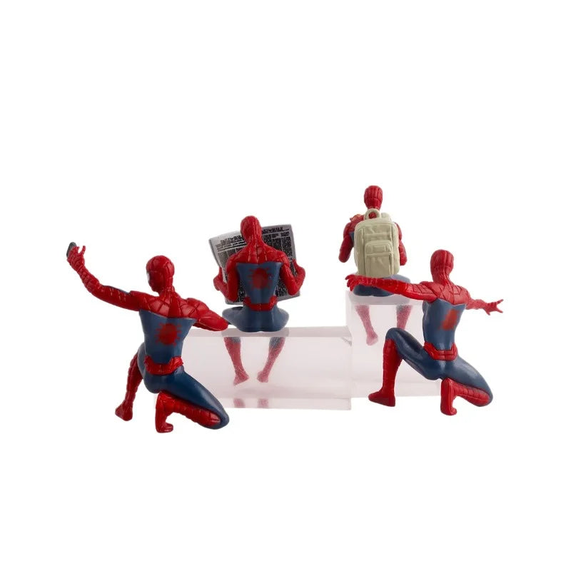 7-9CM HOT New Superhero Action Figure Cartoon Spider Anime Collectible Mini Model Trendy Toy Desk Decoration Birthdays Gift