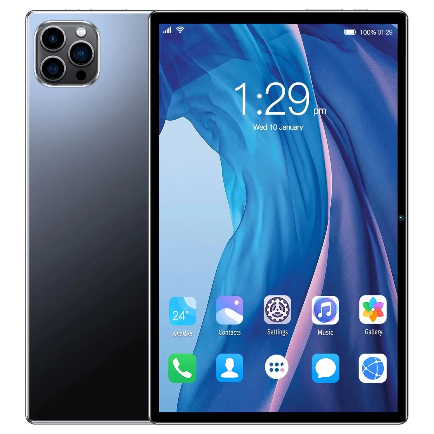 Stay connected and productive with this Android 13 tablet PC—featuring Wi-Fi, Bluetooth, 4GB RAM, 64GB storage, and dual SIM support for versatile use!
