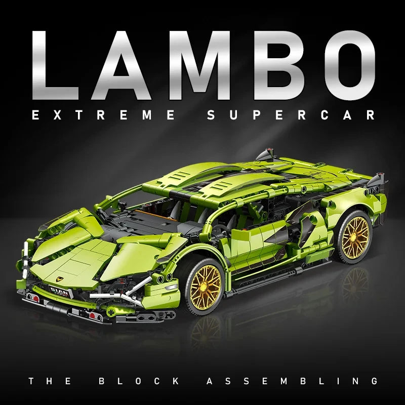 Technical Super Speed Sports Car Building Block Model Remote Control Vehicle Assemble Brick Desk Decor Toys for Kid Adult Gift