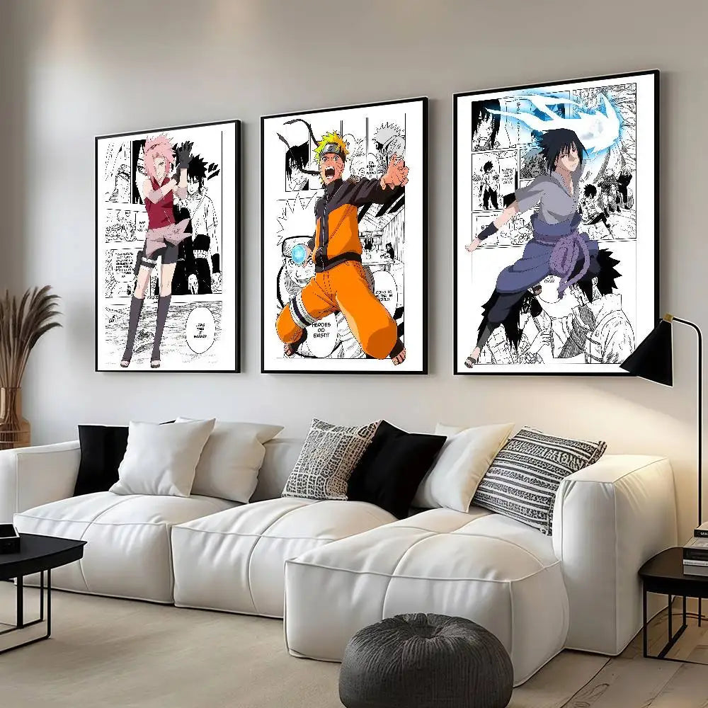 N-NARUTO cool Anime Posters Dormitory Decorations Bedroom And Living Room Wall Murals Souvenirs