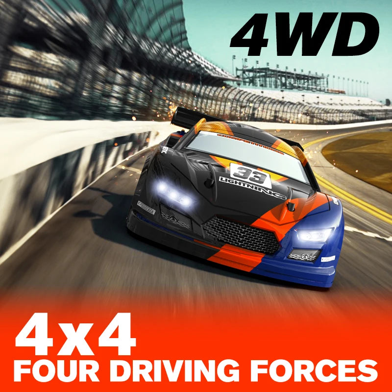 RC Cars Four-wheel Drive Drift Car High Speed Remote Control 2.4G  Classic Professional Racing Car for Children Toy Car Gift