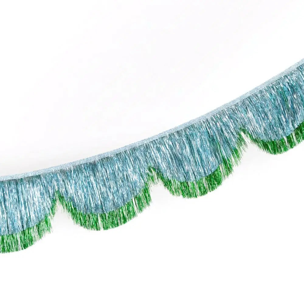 Multicolor Drizzle Garland Encryption PET Metallic Foil Fringe Thickening Background Ornament Tassel String Party Supplies