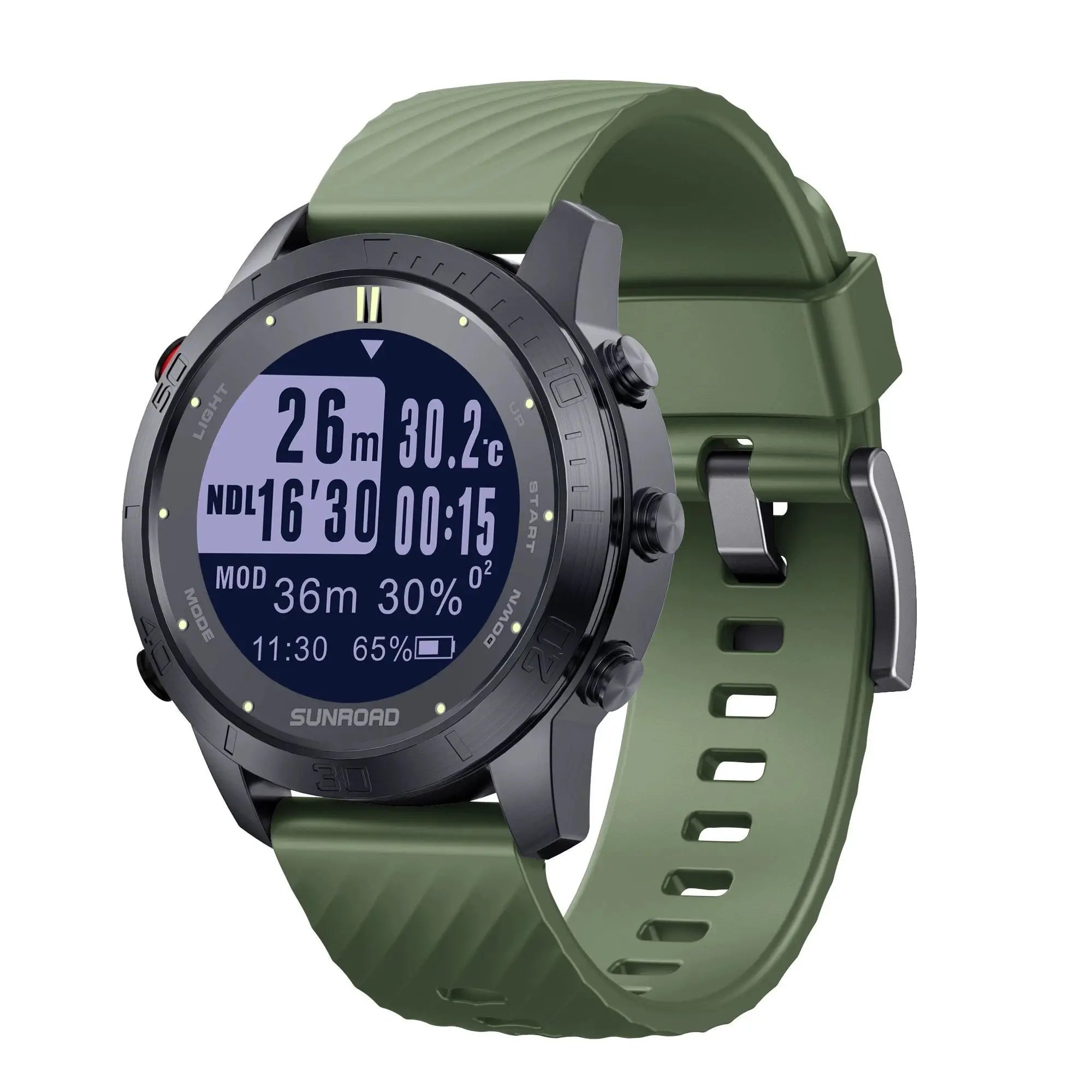 Genuine Professional Bluetooth Version Diving Computer Watch, 100 Meters Waterproof Safety Warning Electronic Compass