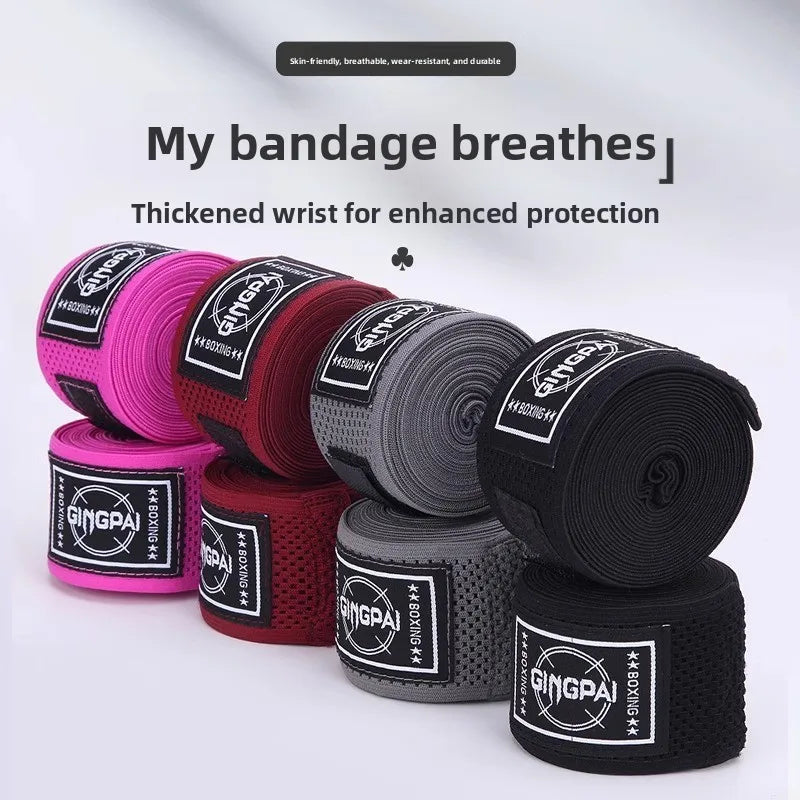 2 Rolls 3M Mesh Boxing Bandage Sports Strap Sanda KickBoxing MMA Hand Gloves Belt Wrist Wraps Muay Thai Training Gauntlets