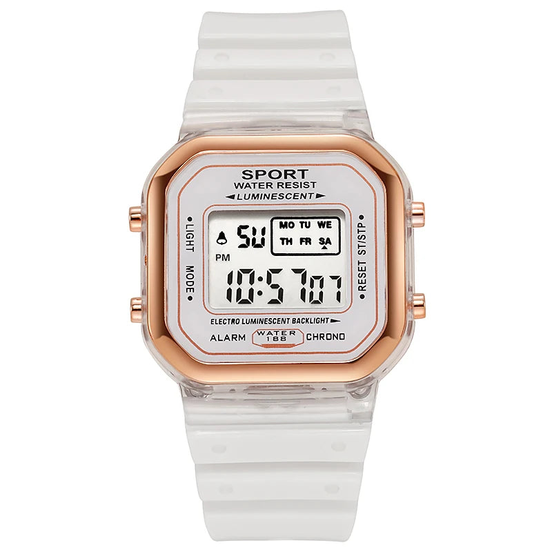 New Children's LED Digital Watch Student Multi functional Outdoor Sports Watch Minimalist Men's and Women's Electronic Watch