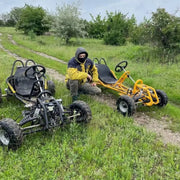 New Design Pedal 8 Inch Large Fat Tyre Grassland Karting Customize 420cc Gas Strong Power Adult Go Kart Cross Buggy