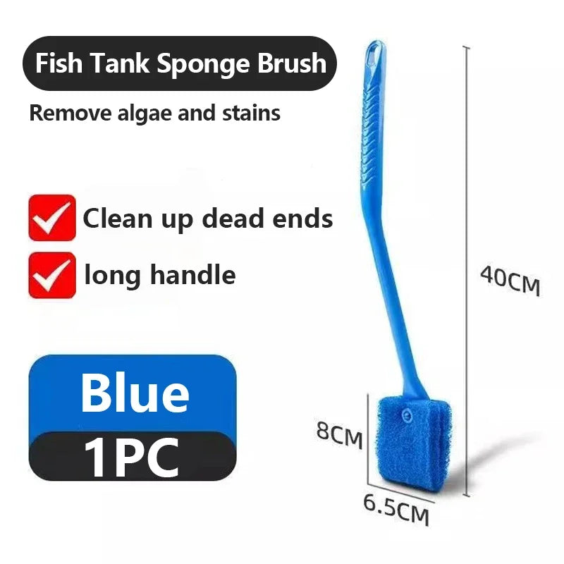 Fish Tank Glass Plant Cleaning Brush Floating Cleaning Window Algae Scraping Sponge Accessories Aquarium Fish Tank Cleaning Tool