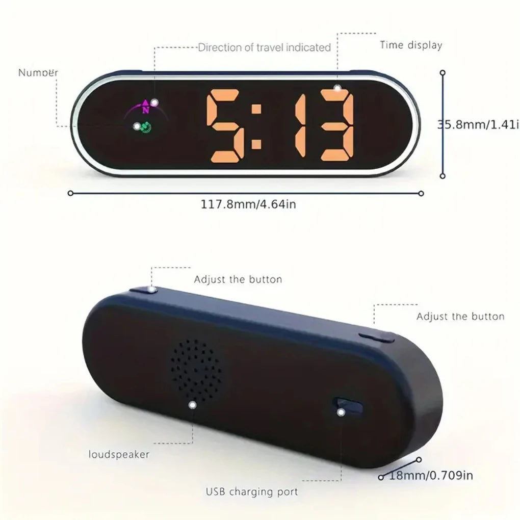Car Digital Speedometer Head Up Display Speed Real Time Display GPS Kmh HUD for All Cars Car Electronics Accessories