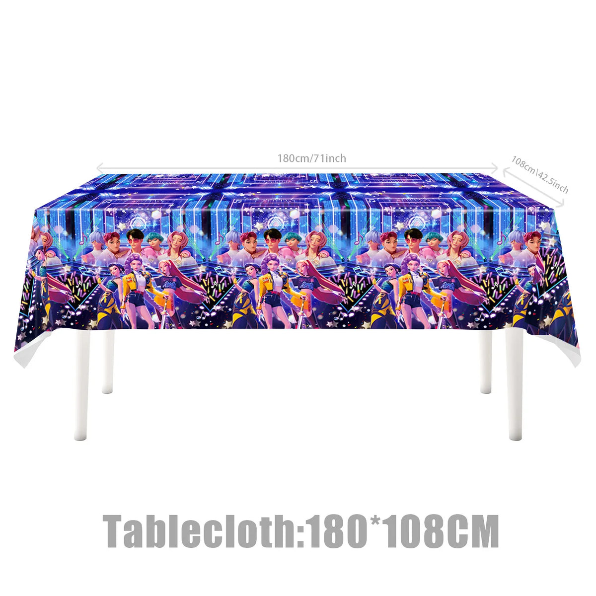 Happy Birthday Party Decoration Character Anime Tableware Plate Cup Balloon Set Banner Backdrop Gift Bag Keychain Party Supplies