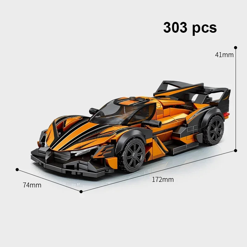 Technical Car Speed Racing Building Blocks Bricks Sets Sports Car MOC Garage City Vehicle Creative Toys For Kids