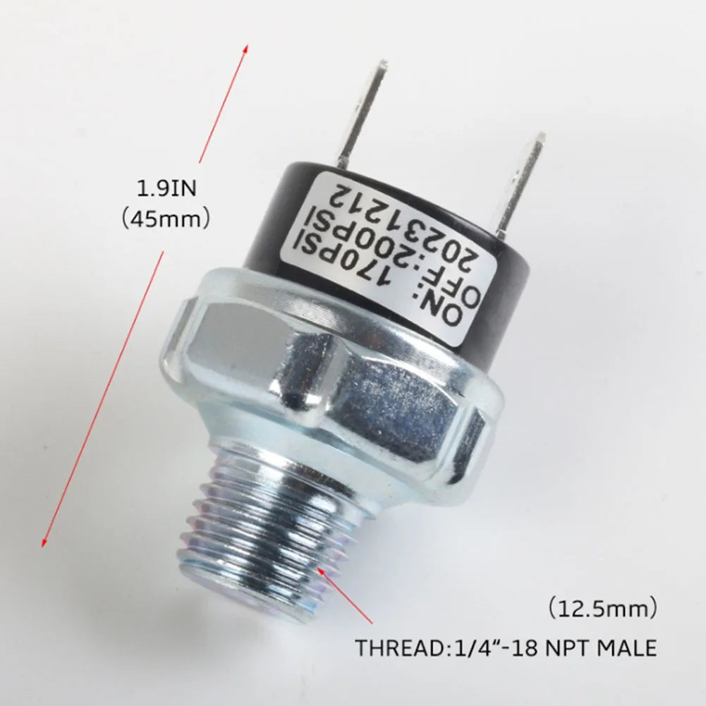 Ensure optimal performance with this reliable air compressor pressure switch—precise control for maintaining safe and efficient pressure levels!