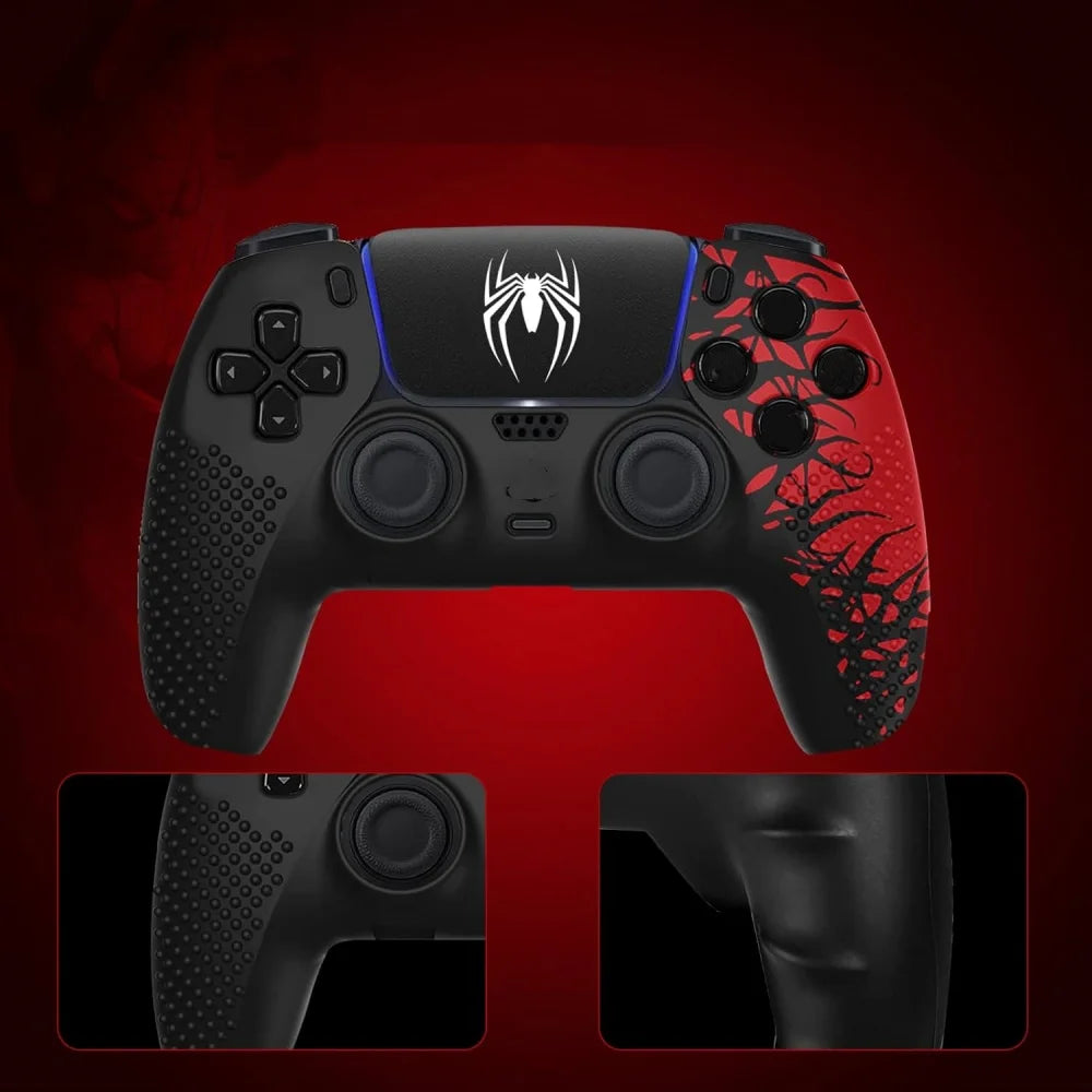 For PS5 Controller Cover Case Anti-Slip  (Spider-Man)