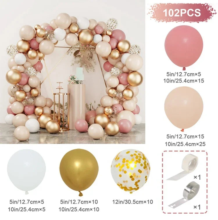 Balloon Garland Arch Kit Birthday Party Decoration Girl Birthday Foil Balloon Bridal baptism Decor Globos Wedding Party Supplies