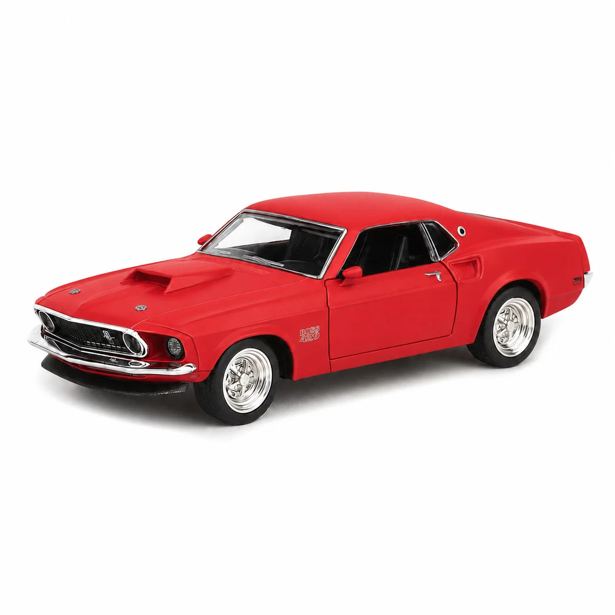 1:36 Ford Mustang Boss 429 Toy Car For Children RMZ CiTY Diecast Vehicle Miniature Pull Back Display Collection Gift For Boys