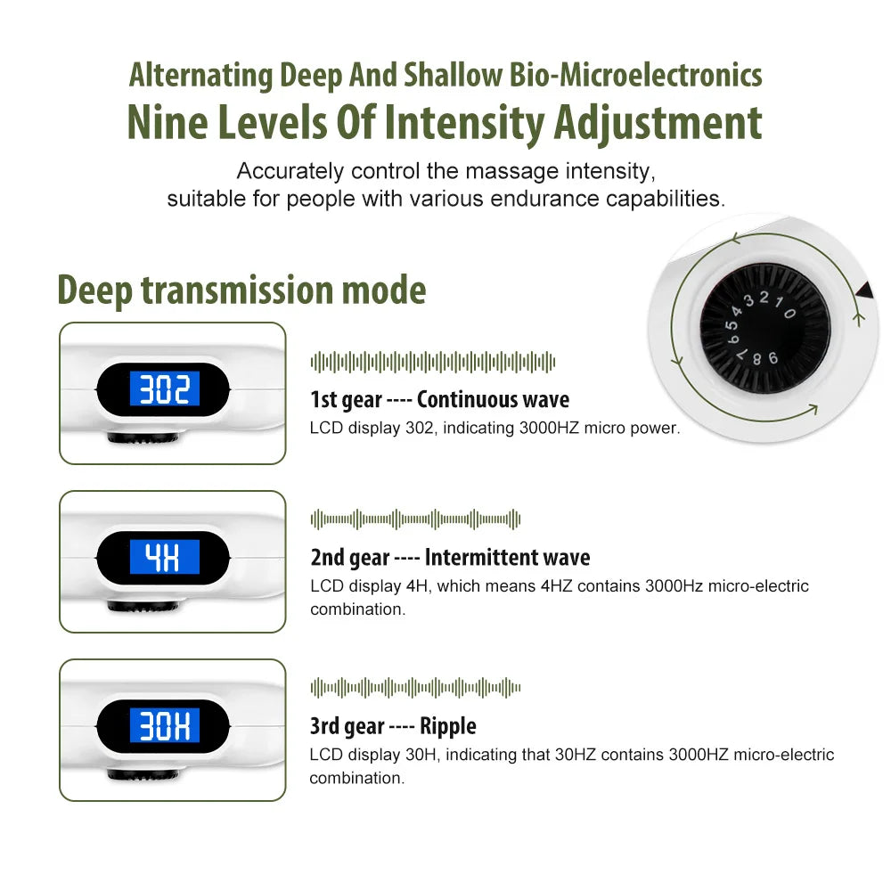 SIHAO Massage Acupuncture Pen with Digital Display Electro Acupuncture Point Muscle Stimulator Device Massage Equipment