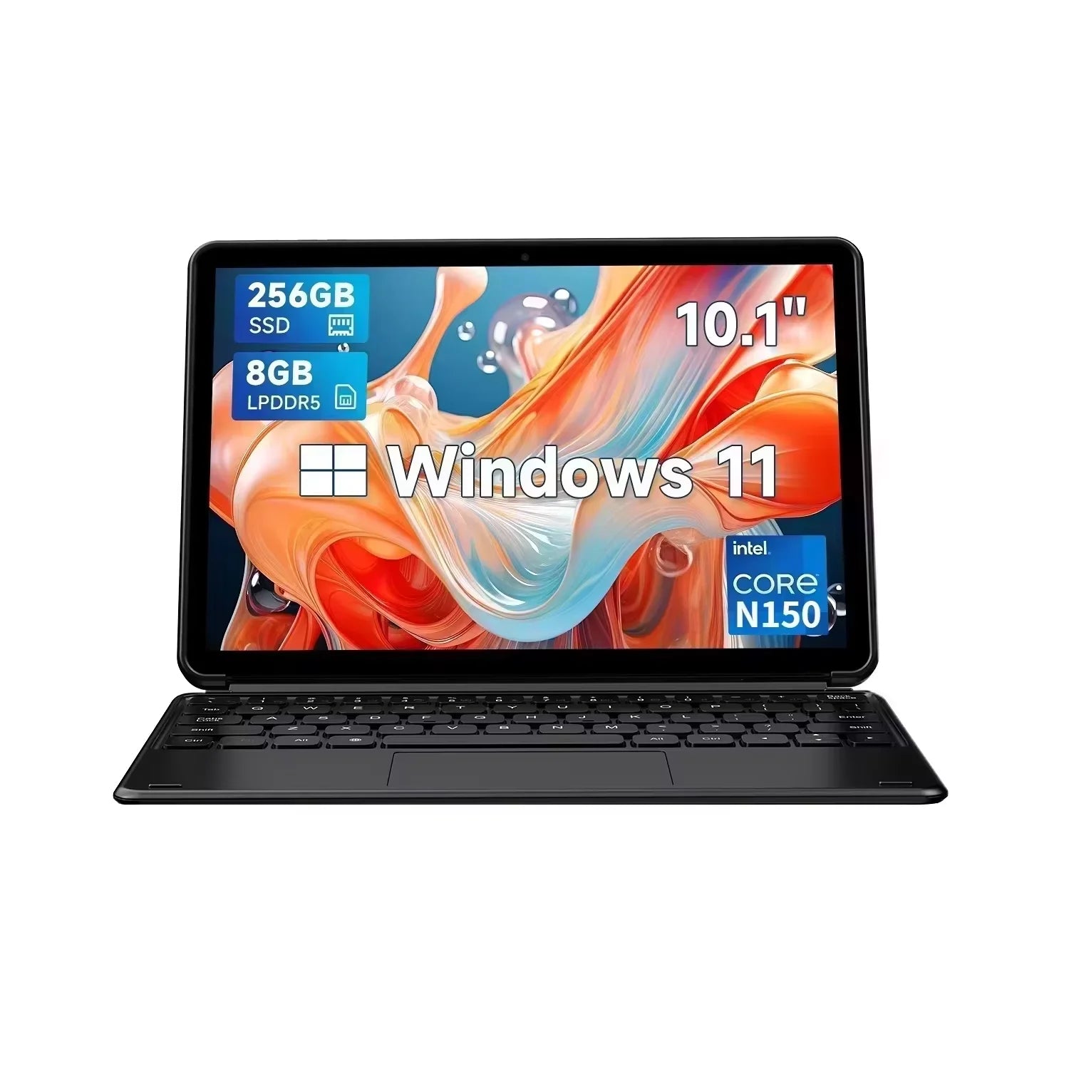 CHUWI Hi10 X1 Intel N150 2 IN 1 Windows Tablet Laptop UHD Graphics 10.1" LCD Screen 8GB DDR5 256GB SSD Tablets Windows 11 Wifi6