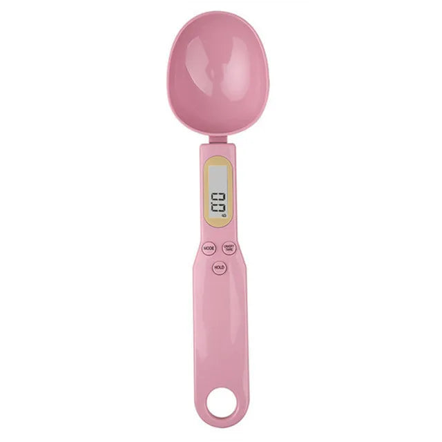 Measure ingredients with precision using this digital spoon scale—electronic LCD display, 0.1-500g capacity, perfect for flour, milk, coffee powder, and more!