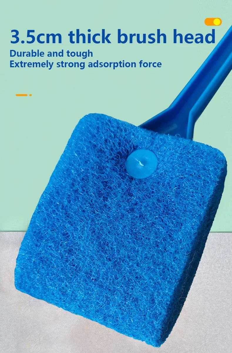 Fish Tank Glass Plant Cleaning Brush Floating Cleaning Window Algae Scraping Sponge Accessories Aquarium Fish Tank Cleaning Tool