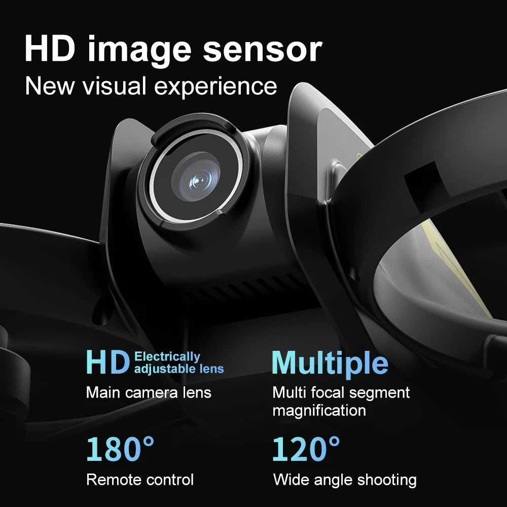 The new drone features a 4.5-inch display screen, one-click rolling, and dual-camera optical flow intelligent positioning