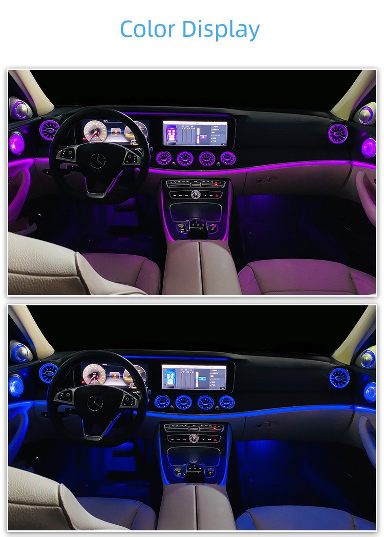 24 Mercedes-Benz E300L Luminous Turbine Air Outlet Ambience Light E260l Luminous Cover Ambience Light Rotate Treble