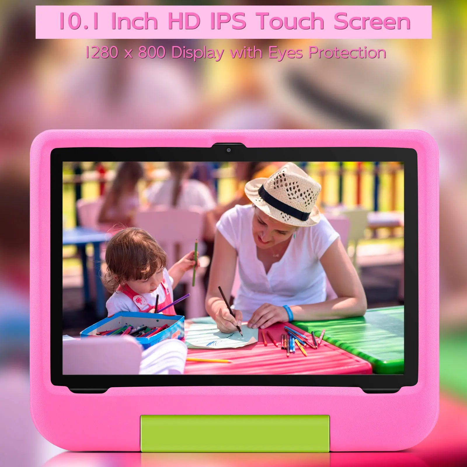 ANRY Kids Tablet Android 15 10.1 Inch CPU A523 2.0GHZ Octa-Core 4GB RAM 64GB ROM 5000Mah Dual Camera Tablets Children's Gifts