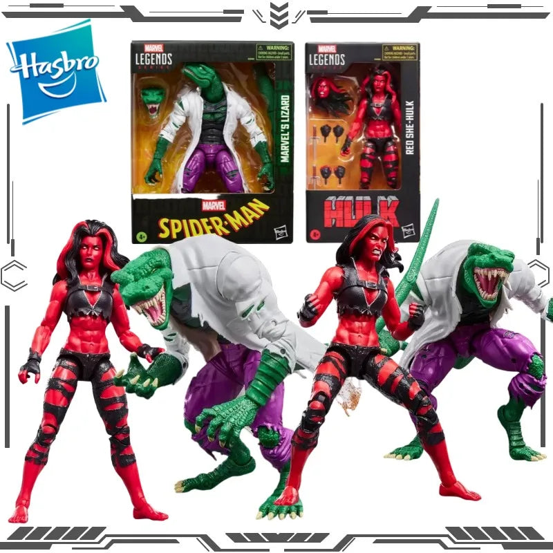 HASBRO Original Marvel Legends Series X-men Red She-Hulk 6 Inches Action Figure Gift Collectible Ornaments Gift