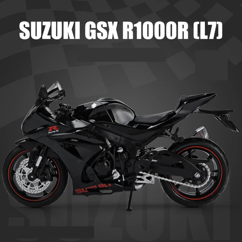 1/12 SUZUKI GSX-R1000RR L7 Toy Motorcycle RMZ City Diecast Metal Model 1:12 Racing Sport Miniature Collection Gift For Boy Kid