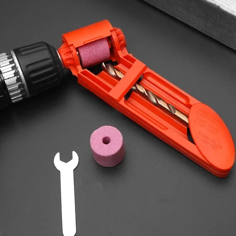 Portable Drill Bit Sharpener Corundum Grinding Wheel Tool Corundum Resisting Drill Polishing Grinder Wheel Tool 2.0-12.5mm Drill