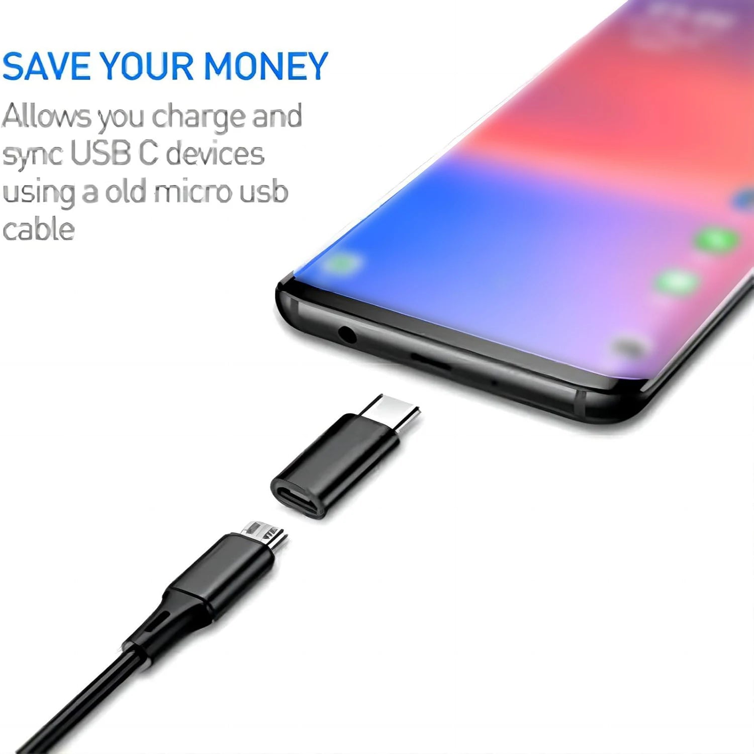 8pcs USB to USB C Adapter
