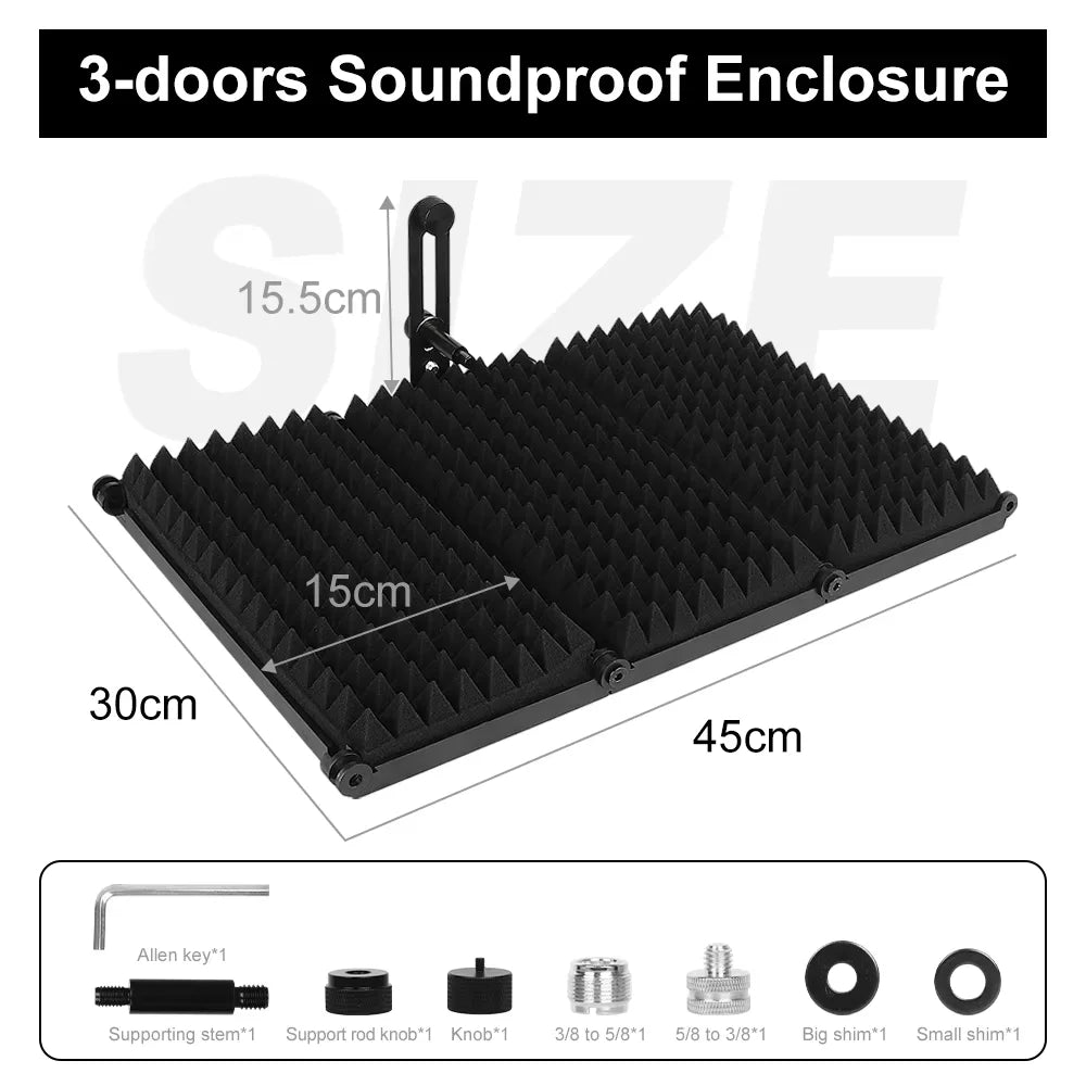 Microphone Isolation Shield 3/5 Panels