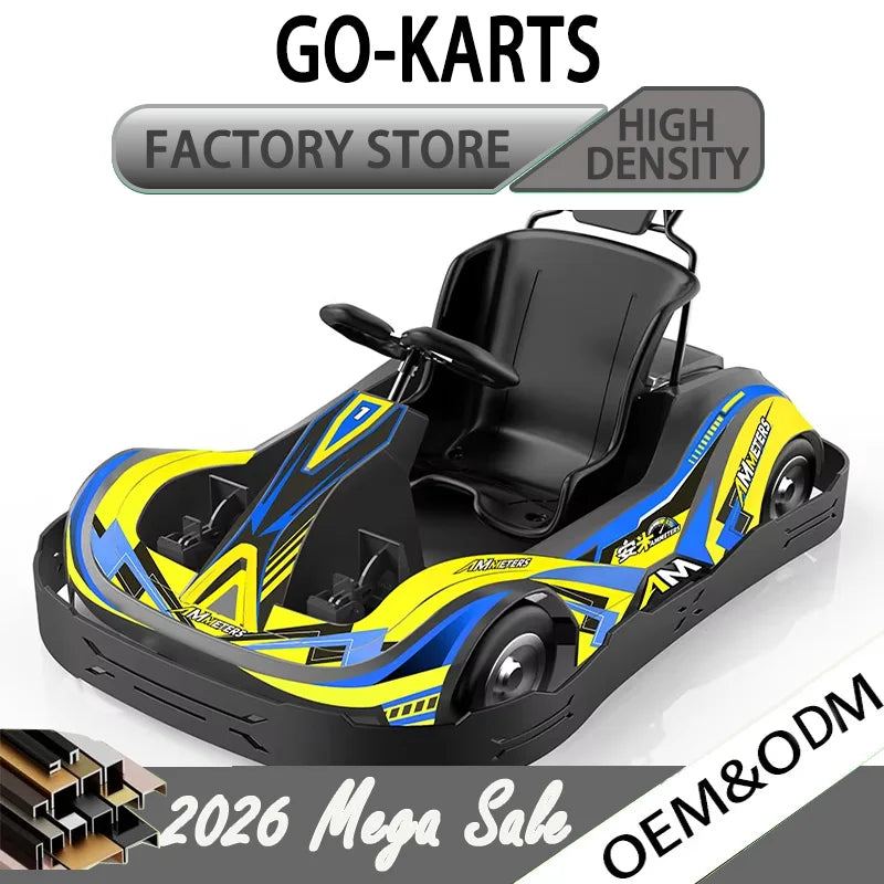 Adult High-Speed Off-Road Go-Kart 196cc 4-Stroke 6.5HP High-Torque Engine with Hydraulic Brakes for Outdoor Adventure Leisure