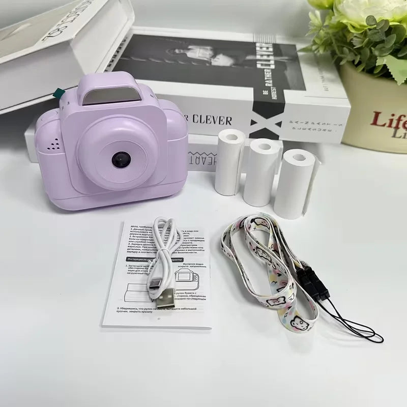 Children's Camera Instant Printing, Birthday Gifts for Girls and Boys, Toys, Portable Toy Cameras, Holiday Christmas Gifts, Chil