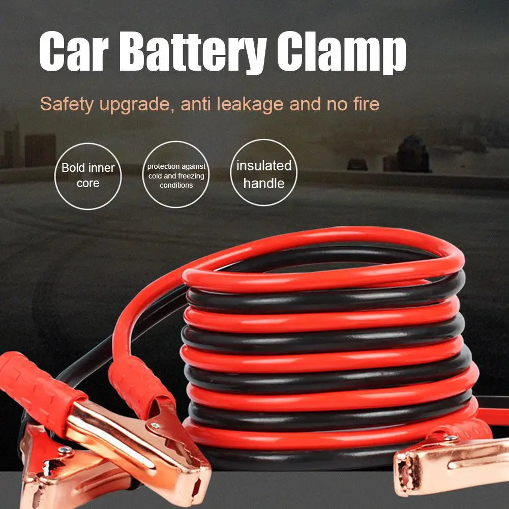 Get back on the road fast with these durable car battery jump cables—your essential roadside rescue tool!