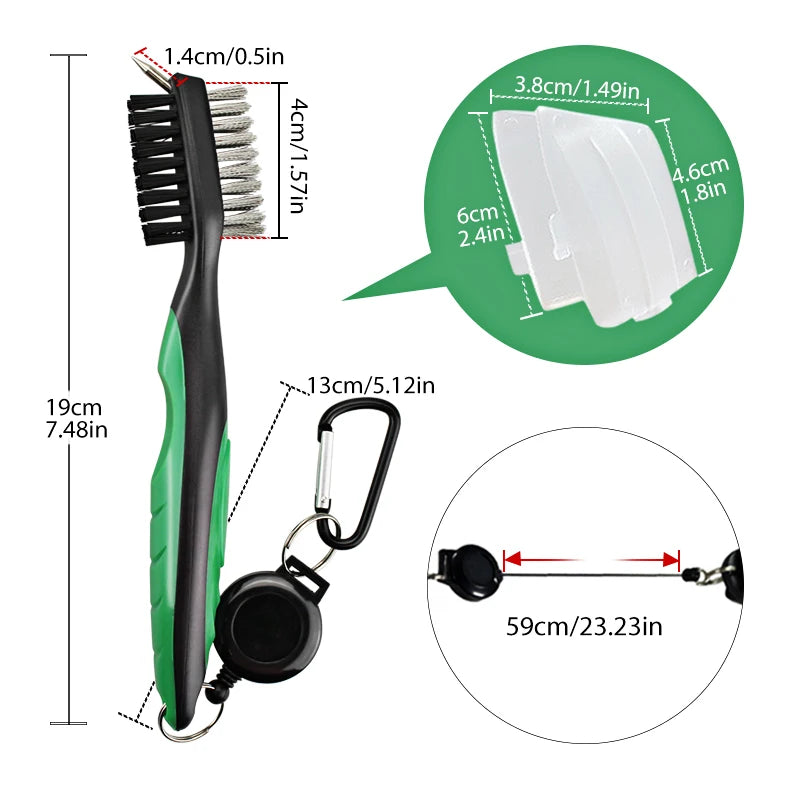 Golf Club Cleaner Golf Cleaning Brush With Carabiner Groove Sharpener Cleaner Multi Style Golf  Sports Accessories Drop Ship