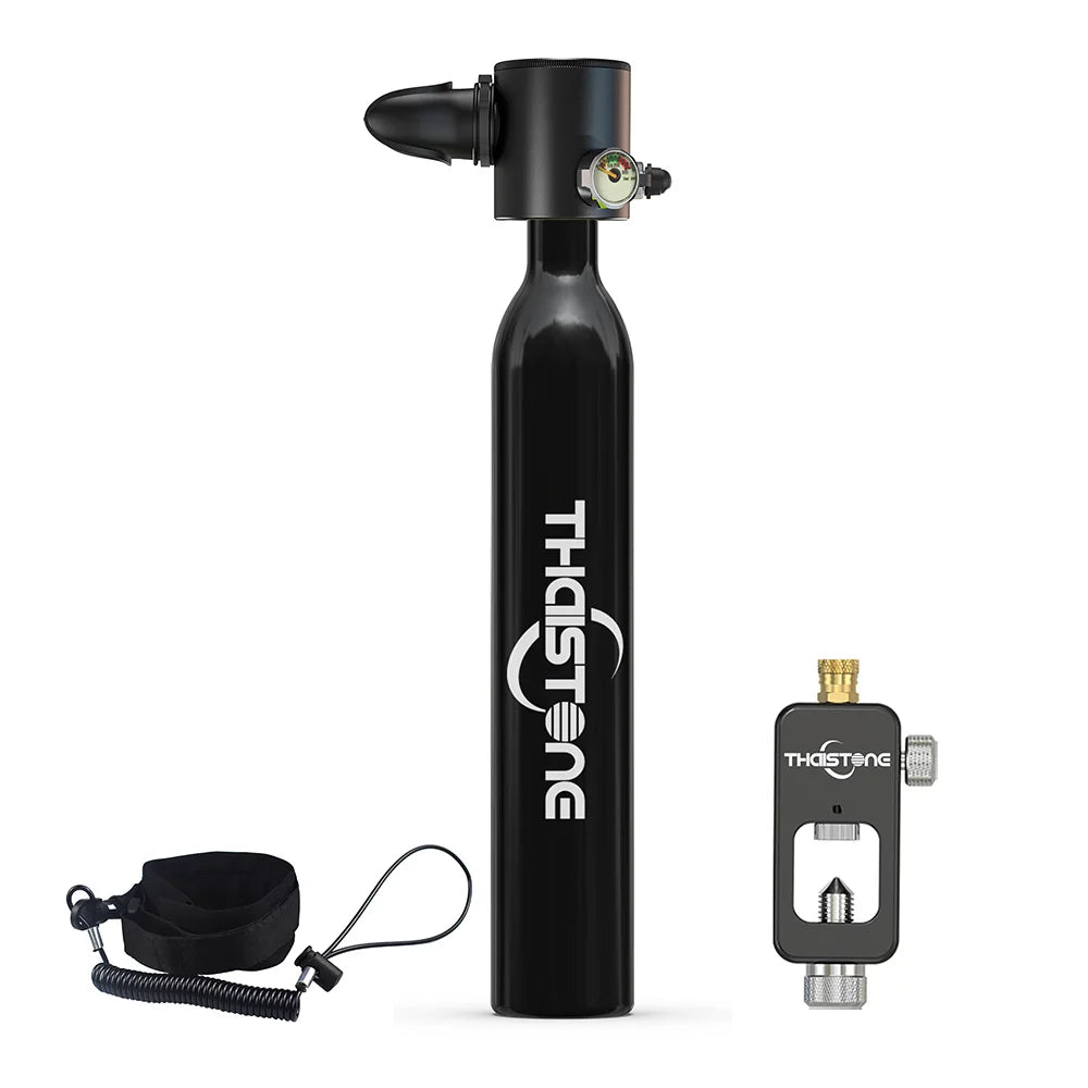 THAIITONEE-Mini Scuba Diving Tank, Underwater Swimming Swimmer, Cylinder Equipment, Dive Bottle, Oxygen, 0.5L, 5-10 Minutes
