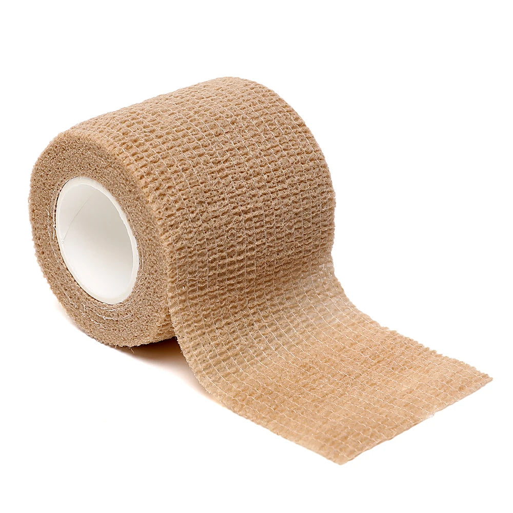 12pcs of 4.8-Meter Elastic Sports Self-Adhesive Bandages, Protecting Fingers, Ankles, Palms, and Shoulders, Knee Protection