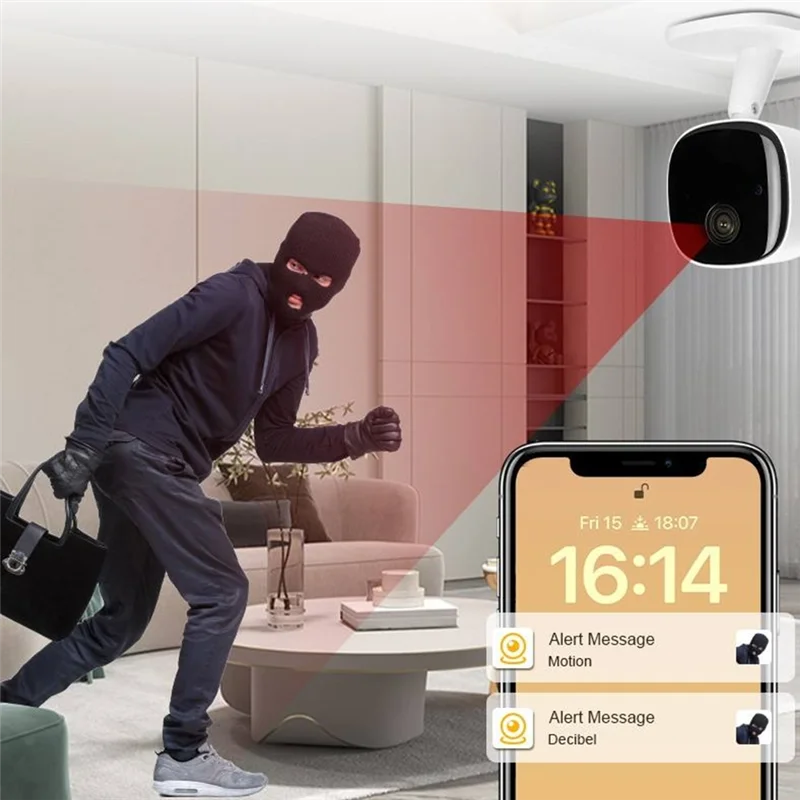 Keep an eye on what matters with this 1080P HD WiFi baby monitor and mini security camera—featuring portable design, audio, infrared night vision, and motion detection for complete peace of mind!