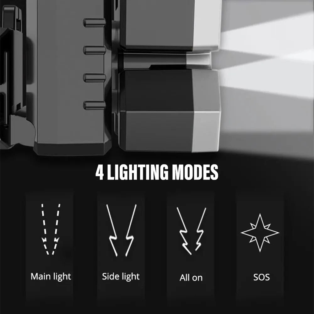 Light up your adventures with this super bright, rechargeable LED high power headlamp—perfect for hands-free illumination anytime!