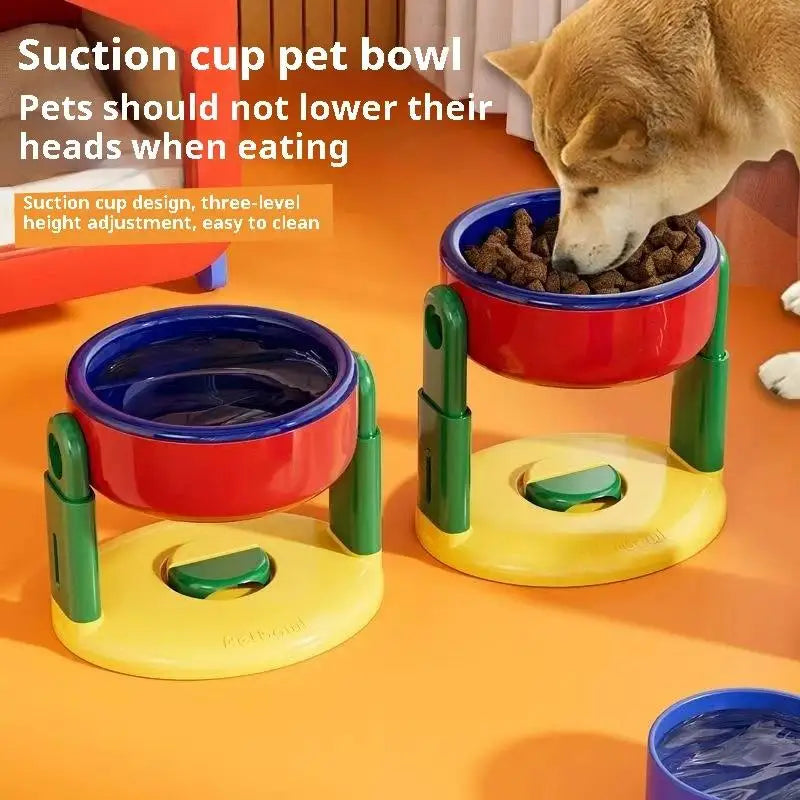Make mealtime fun and healthy with these foldable slow-feed double pet bowls featuring 3 adjustable heights—perfect for every furry friend!
