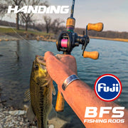 HANDING BFS Fishing Rod Magic L Micro Carbon Fishing Rod Lure Weight 1-8g FUJI® O+A Guide Rings UL/L Casting Rod Cork Handle